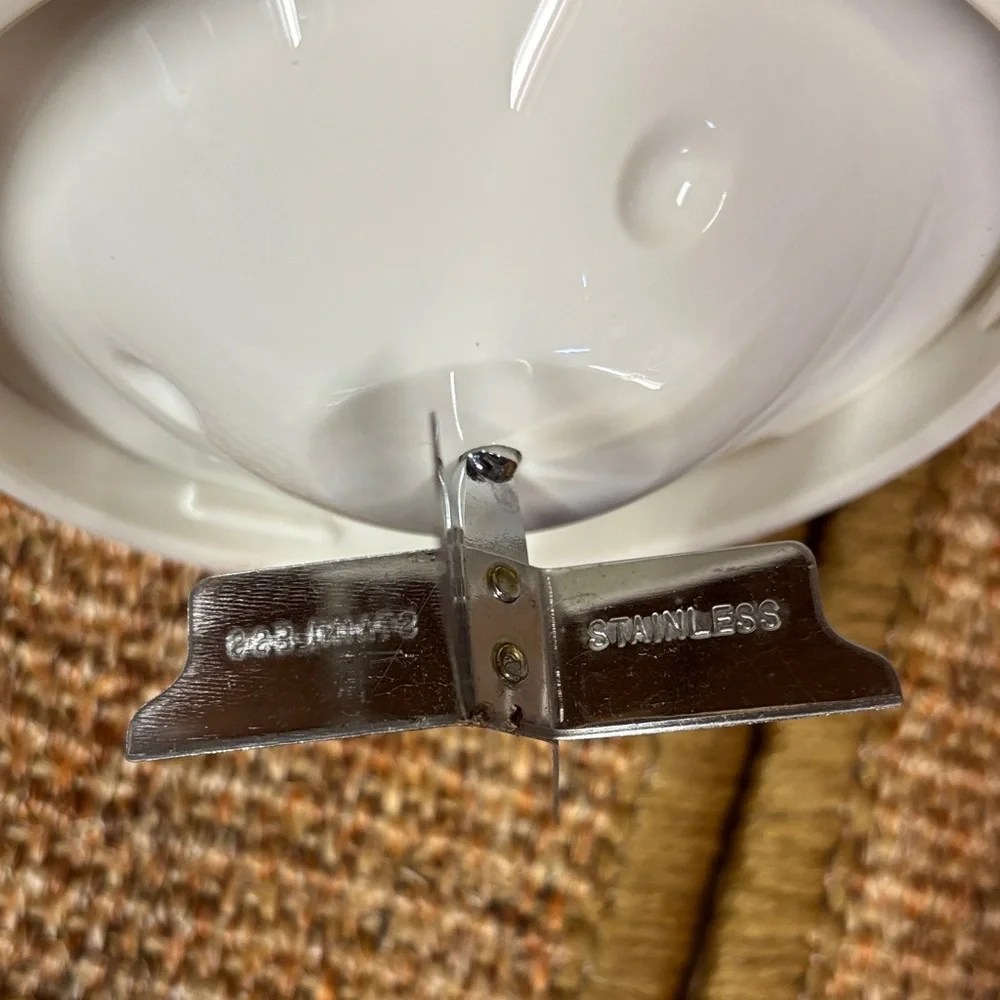 Vintage GEMCO Manual Food Chopper • Stainless Steel Blade • Clear Cup